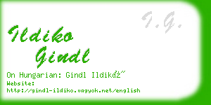 ildiko gindl business card